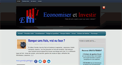 Desktop Screenshot of economiseretinvestir.com